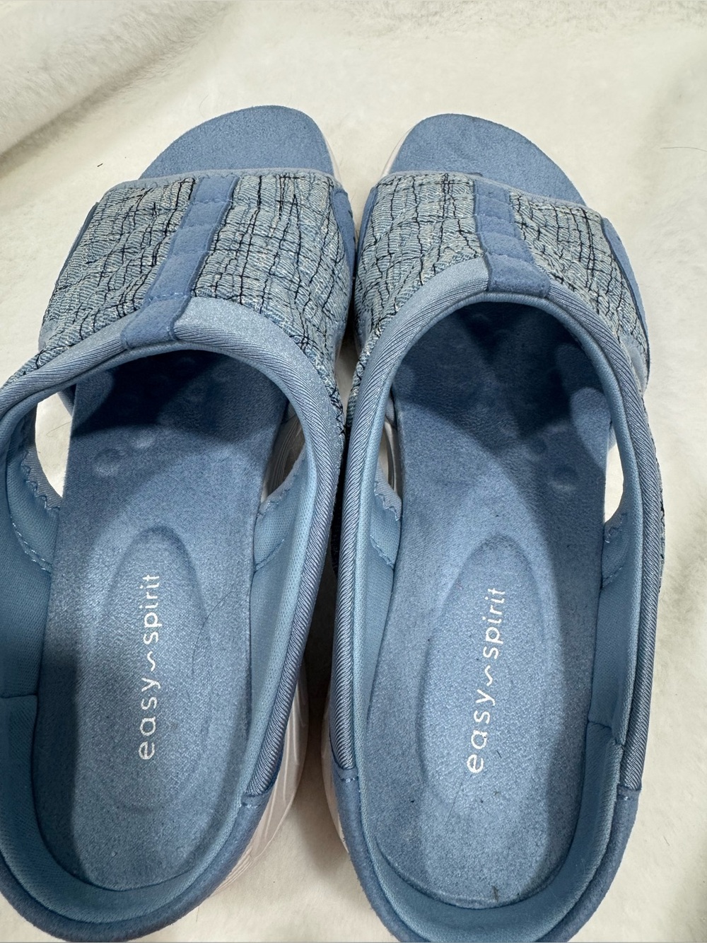 Easy Spirit Women's Blue Slide Sandals